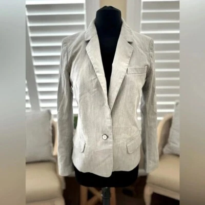 NUEVO CON ETIQUETAS | Marc by Marc Jacobs | Chaqueta Blazer Traje Forrada con un Botón - Talla 2 Foto 1 de 4