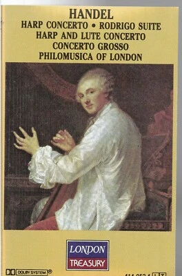 Handel: Harp & Lute Concerto * by Philomusica Of London (Cassette, 1985, London) - Image 1 of 2