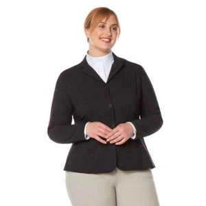 Abrigo 40398 Kerrits para mujer elástico competidor 3 Snap Show - negro NUEVO - Imagen 1 de 10