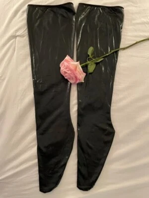 批量 5 件 性感 人造皮革 长袜 ,保持 Ups,大腿高袜 前卫 — 第 1/4 张图片