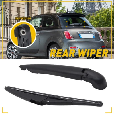 Brazo y cuchilla limpiaparabrisas trasero aptos para FIAT 500 2012-2019 OE 68079869AA 68079870AA EXV Foto 1 de 4