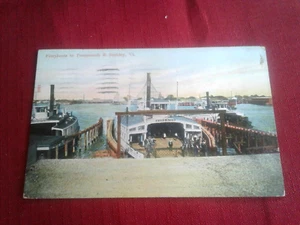 VIRGINIA: FERRYBOATS TO PORTSMOUTH & BERKLEY - 1910 - VINTAGE CARD - Bild 1 von 5