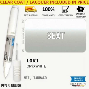 L0K1 Touch Up Paint for SEAT White MII TARRACO 0R ORYXWHITE Pen Stick Scratch Ch - Picture 1 of 3