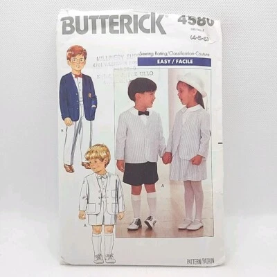Butterick 4580 Childs Jacket Skirt Pants Shorts Sewing Pattern Size 4-6 Uncut - Image 1 of 4