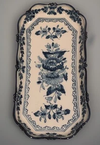 Antike Makkum Kuchenplatte 11”x 5”Tichelaar Holland Delft 1115 - Bild 1 von 9