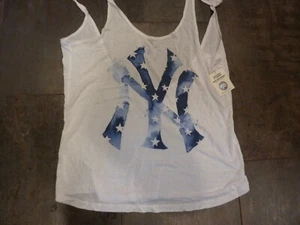 VICTORIAS SECRET PINK RARE FIND NEW YORK YANKEES MLB LOW BACK TANK L - Picture 1 of 2