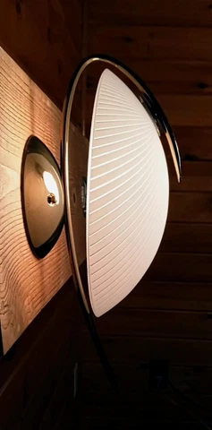 Antique/Vtg 1950's- 60'S MCM Retro Space-Atomic Large Wall Sconce Light/Lamp Cover