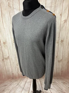 Paul Smith Para Hombres XL Cuello Redondo Tejido Jersey Suéter Lana Algodón Botón Hombro - Imagen 1 de 21