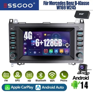 DAB+AHD Für Mercedes Benz B-Klasse W169 W245 Carplay Autoradio Android 14 128GB - Bild 1 von 18