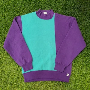 Vintage 80s Russell-Athletic Sweatshirt Medium 19x24 Blue Purple - Bild 1 von 13