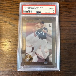1993 Classic 4 Sport Alex Rodriguez (RC) Acetates PSA 9 - Bild 1 von 3