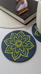 Mandala Untersetzer, Getränkematten, 5er Set - Bild 1 von 6