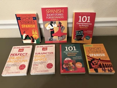 Lot Of Olly Richards Spanish Books-Storylearning Beginner & Intermediate Levels - Image 1 of 4
