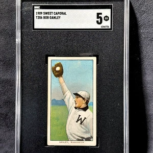 Tarjeta de tabaco de béisbol T206 Bob Ganley Washington SCG 5 ¡EX BELLEZA! - Imagen 1 de 3
