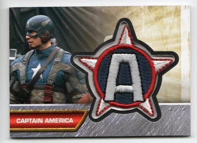 Captain America First Avenger Movie Insignia Patch Chase Card I-2 Captain Americ - Image 1 of 4
