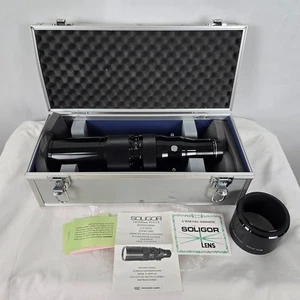 Soligor 130-650mm F5.6-7.5 Multicoated U/S Auto Zoom Lens OM No 383004720 + Case - Picture 1 of 24