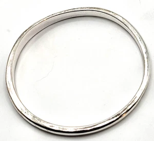 Handwerker gewellter Silber Armreif Armband 2,6 Zoll Durchmesser - Bild 1 von 3
