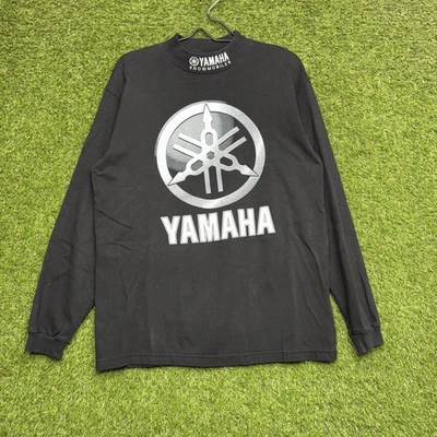 Camisa de motos de nieve Yamaha para hombre grande negra manga larga logotipo deportes de motor gráfico Foto 1 de 4