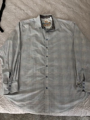 Robert Graham Mini Box Floral Shirt With Kaleidoscope Cuffs - Image 1 of 4