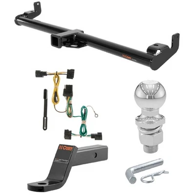 Curt Class 3 Trailer Hitch Tow Package for 98-06 Jeep Wrangler Foto 1 de 4