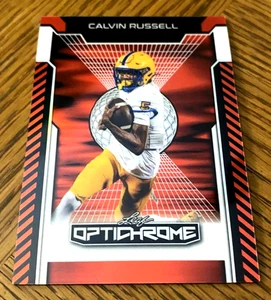 2025 Foglia Otticromatica CALVIN RUSSELL " ROSSO " #'d 1/1 SSP Prospect RC - SIRACUSA U - Foto 1 di 2