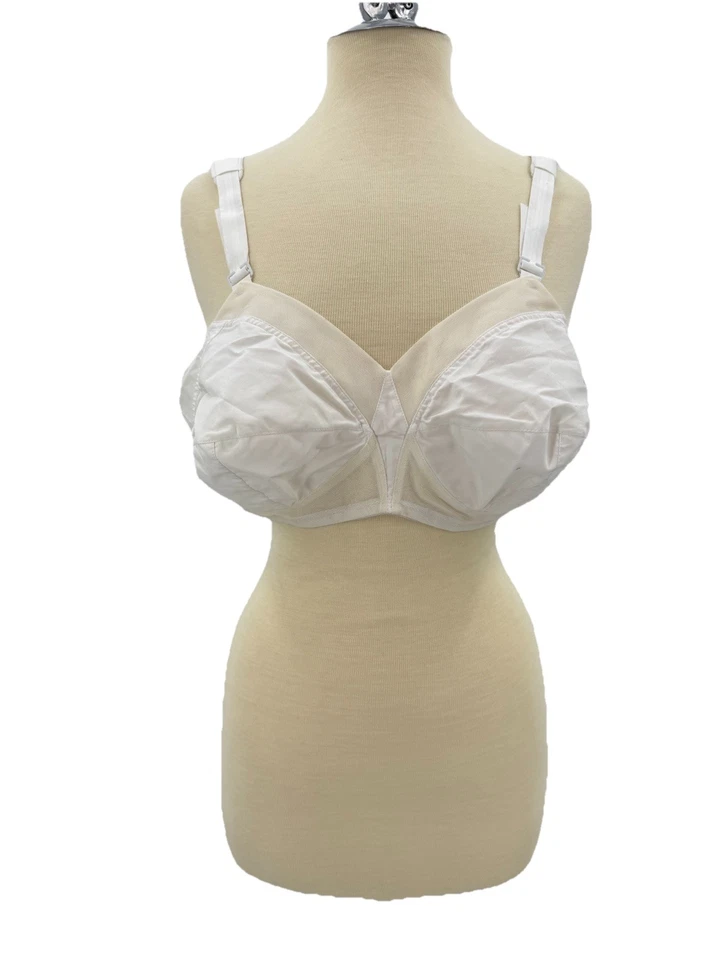 Sujetador bala de mezcla de algodón completamente blanco forma exquisita de colección estilo 44B 532 Foto 1 de 4