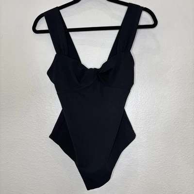 Traje de baño Marysia Lehi Maillot - negro, una pieza, frente torcido - talla pequeña Foto 1 de 4
