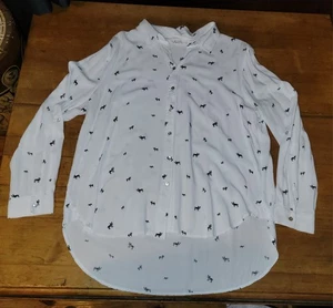 Jane And Delancey Langarmshirt XL Hunde Design - Bild 1 von 8