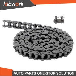 Labwork Heavy Duty #100H Roller Chain 10 Feet with 2 Connecting Link - Picture 1 of 16