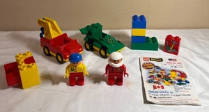 Lego Duplo 2599 Racing Team - 2 Minifigures, 2 Cars, Launcher, More - Picture 1 of 2