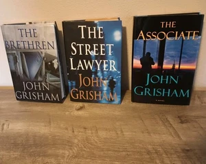 John Grisham HB 1st Ed Book (Lot 3) The Brethren The Street Lawyer The Associate - Imagen 1 de 16