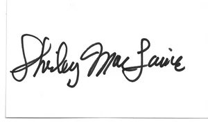 Shirley MacLaine. Actriz. El apartamento, magnolias de acero. Tarjeta firmada - Imagen 1 de 1