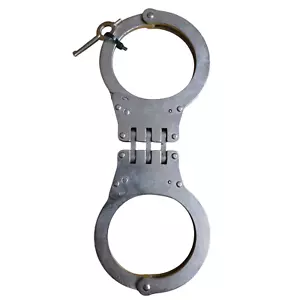 Hiatts Falthandschellen Cuffs Original Ex Polizei Security mit Schlüssel Speedcuffs - Bild 1 von 5