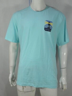 IZOD 男式 T 恤 3XL Seafare Brewing tGraphic 短袖绿松石全新带标签 — 第 1/4 张图片