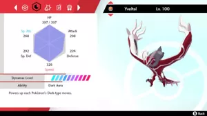Pokemon Espada y Escudo SWSH - Brillante 6IV Max EV Listo para Batalla Yveltal - Imagen 1 de 4