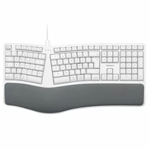 Macally MERGOKEY-DE, ergonomische USB-A-Tastatur mit Handballenauflage - Bild 1 von 9