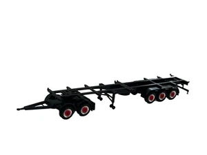 Herpa 1:87 LKW Gigaliner Auflieger Container Auflieger Felgen Chrom-rot - Picture 1 of 3