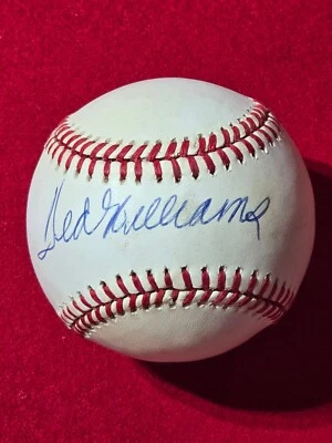 Ted Williams Single Signed Baseball OAL Bobby Brown Autographed Auto Beckett - Image 1 of 4