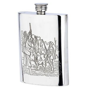 170ml Acciaio Inox Gioco Stagione Fiaschetta Da Bisley - Ideale Regalo di Natale - Foto 1 di 1