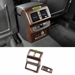 For Audi Q5 2018-2020 2021 Cen Wood Grain Rear Air Outlet Vent Cover Trim 2PCS - Picture 1 of 7
