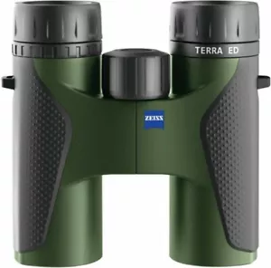 Carl Zeiss Terra ED 8 x 32 Green / Black Mid Size Binoculars (UK Stock) BNIB - Picture 1 of 12