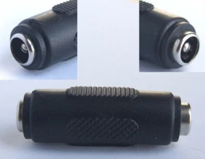 2,1 mm x 5,5 mm DC CCTV Netzkupplung Buchse auf Buchse Extender Adapter Stecker 🙂 🙂 - Bild 1 von 4