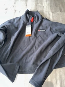 Women's BERGHAUS PRISM CROP FLEECE Short Zip Top Ladies Pullover Rrp £50 Medium - Picture 1 of 4