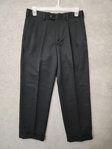Axist Straight Leg Dress Pants Mens 33x30 Black Striped Performance Stretch NEW - Picture 1 of 10
