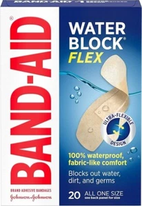 Band-Aid Brand Water Block Flex Adhesive Bandages, All One Size, 20 Count - Picture 1 of 5