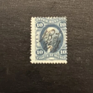 U.S.stamps Scott #R35c - Deep Blue Color - Used Ng - Picture 1 of 2
