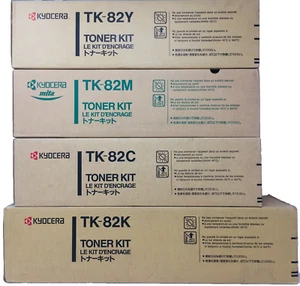 Kyocera TK-82 Toner Original Black Cyan Magenta Yellow For Kyocera FS-8000C - Picture 1 of 1