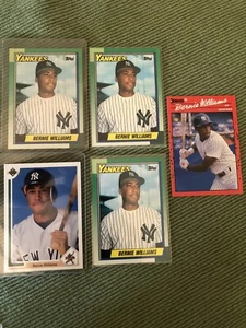 1990-91 Bernie Williams Rookie RC Donruss Topps UD NY Yankee Nummer im Ruhestand SET - Bild 1 von 6