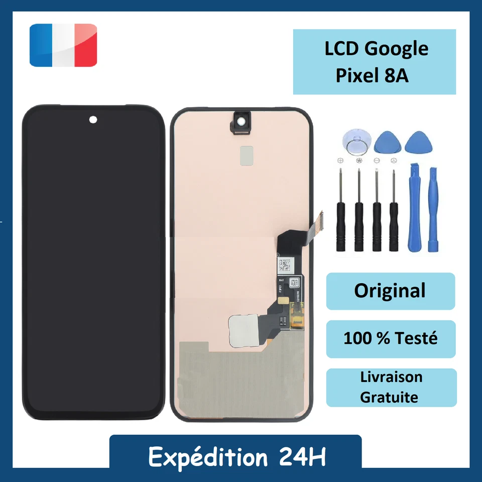 Ecran LCD complet Google Pixel 8A Original + Outils