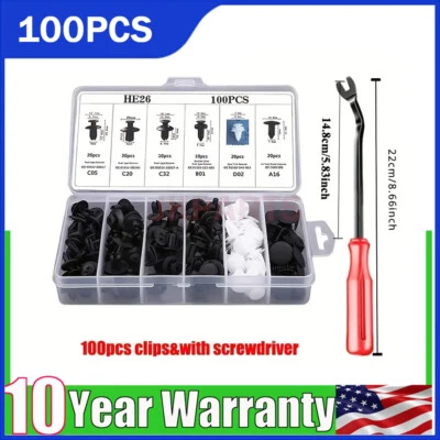 For Kia Hyundai Set Bumper Fender Liner Push Type Retainer Clips Fastener 5TOOLS Foto 1 de 4